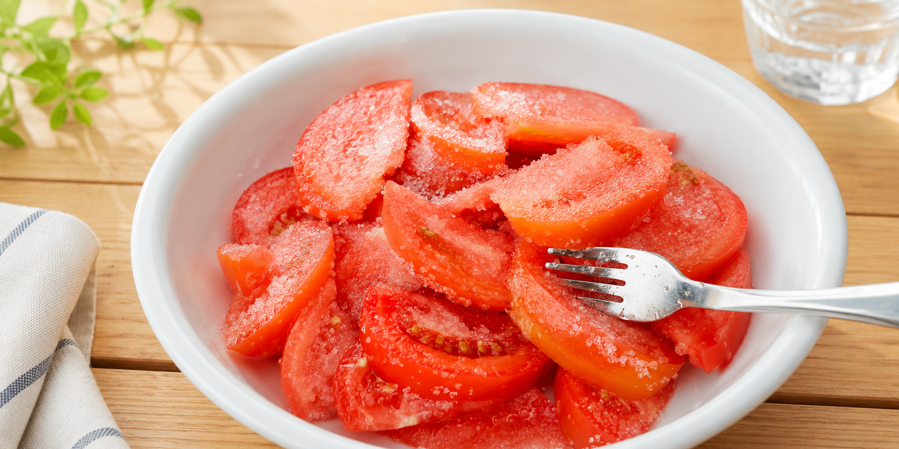 Sweet Tomato Salad Cold-dressed plated dish
