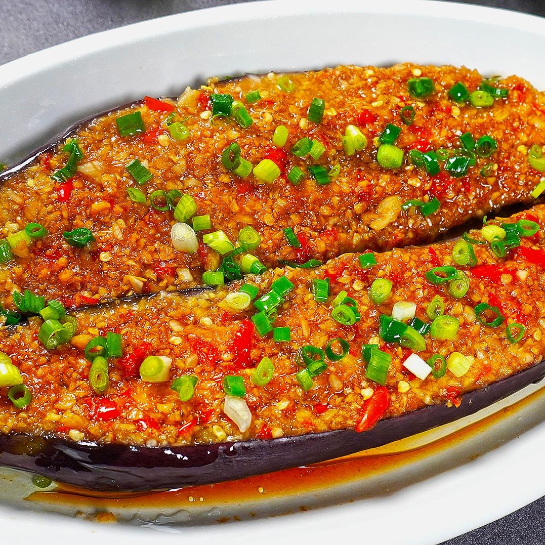 Garlic-Baked Eggplant Bake plated dish